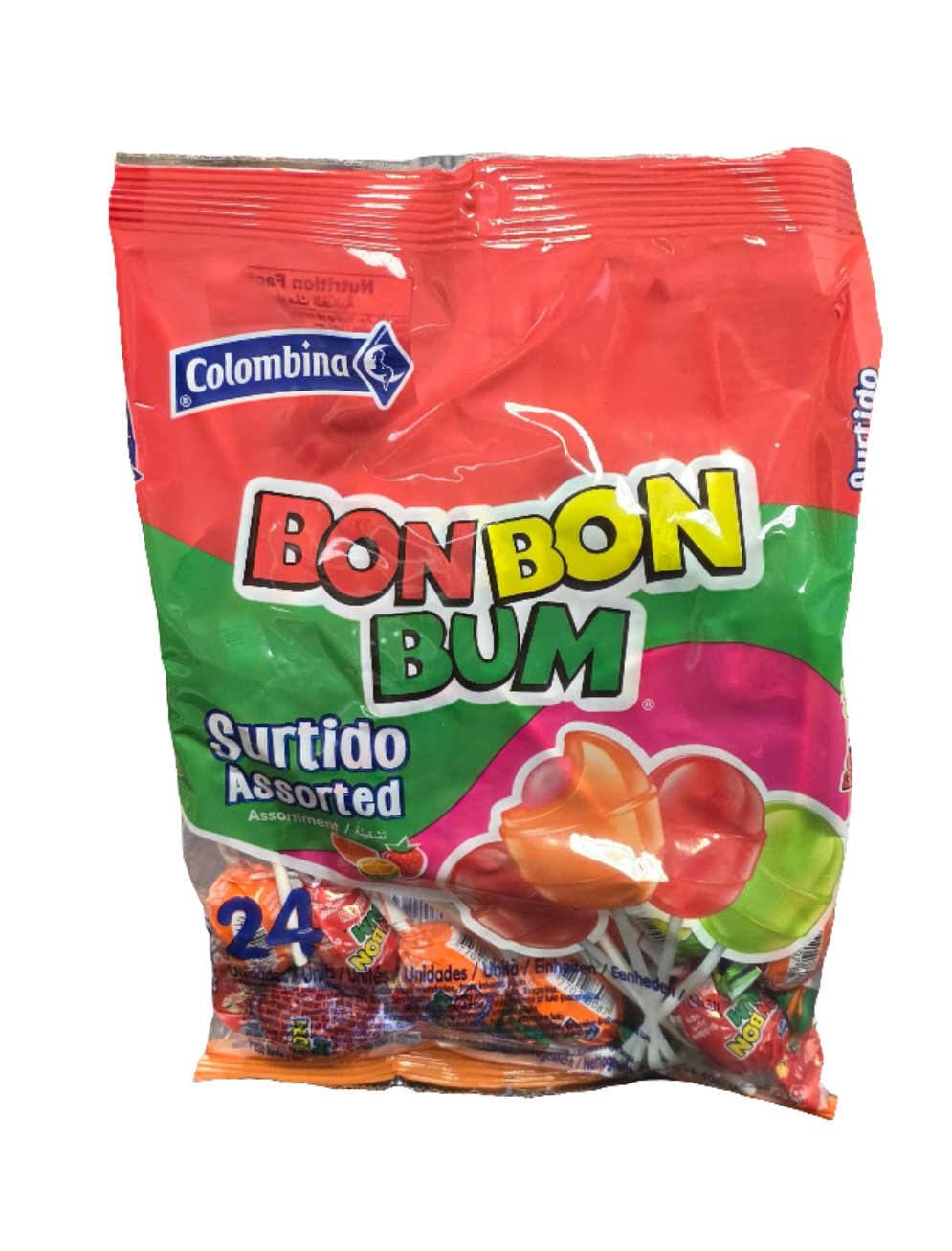 Bon Bon Bum Lollipops Surtidos 408g