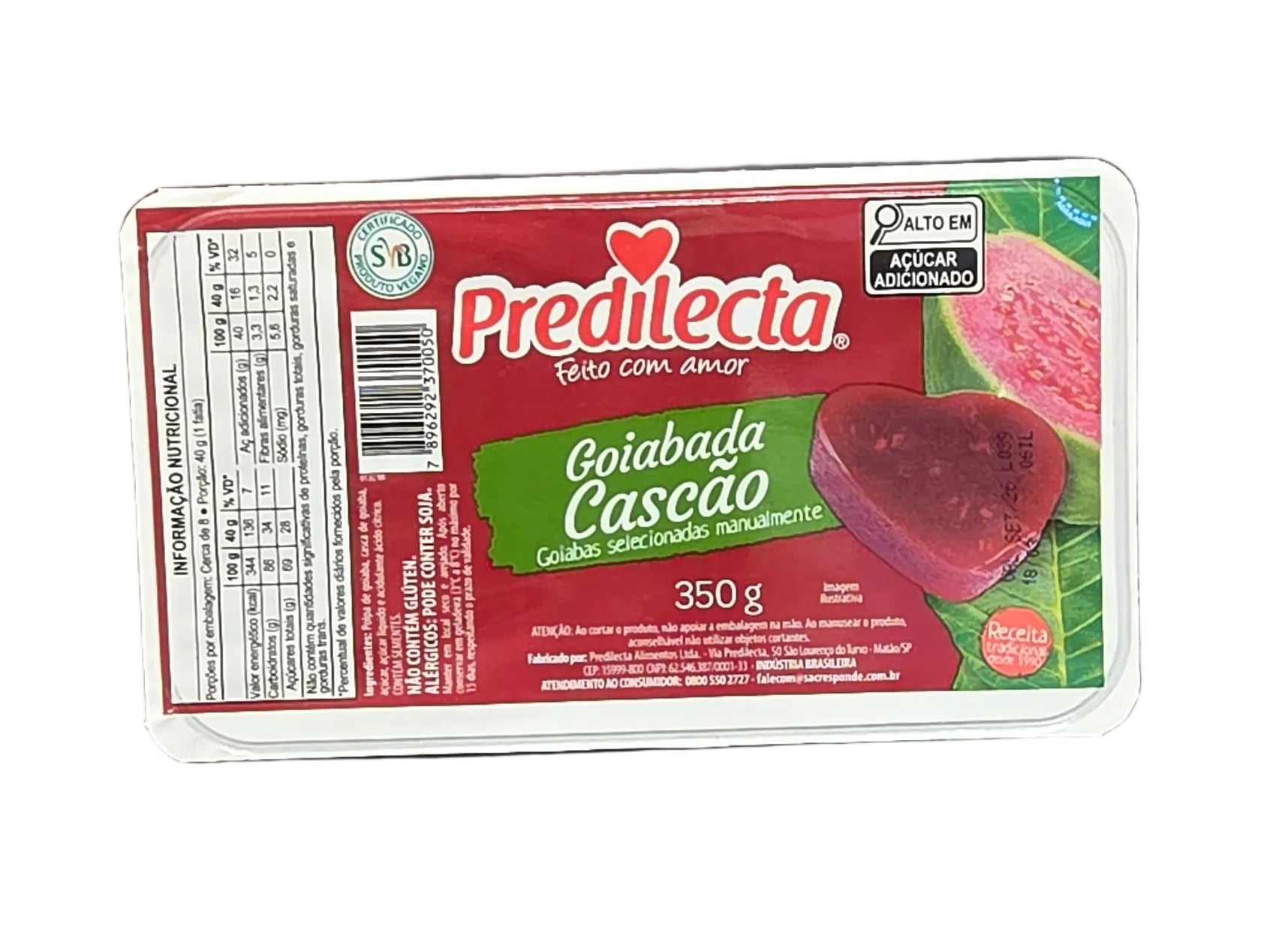 Predilecta Goiabada Cascao 350g