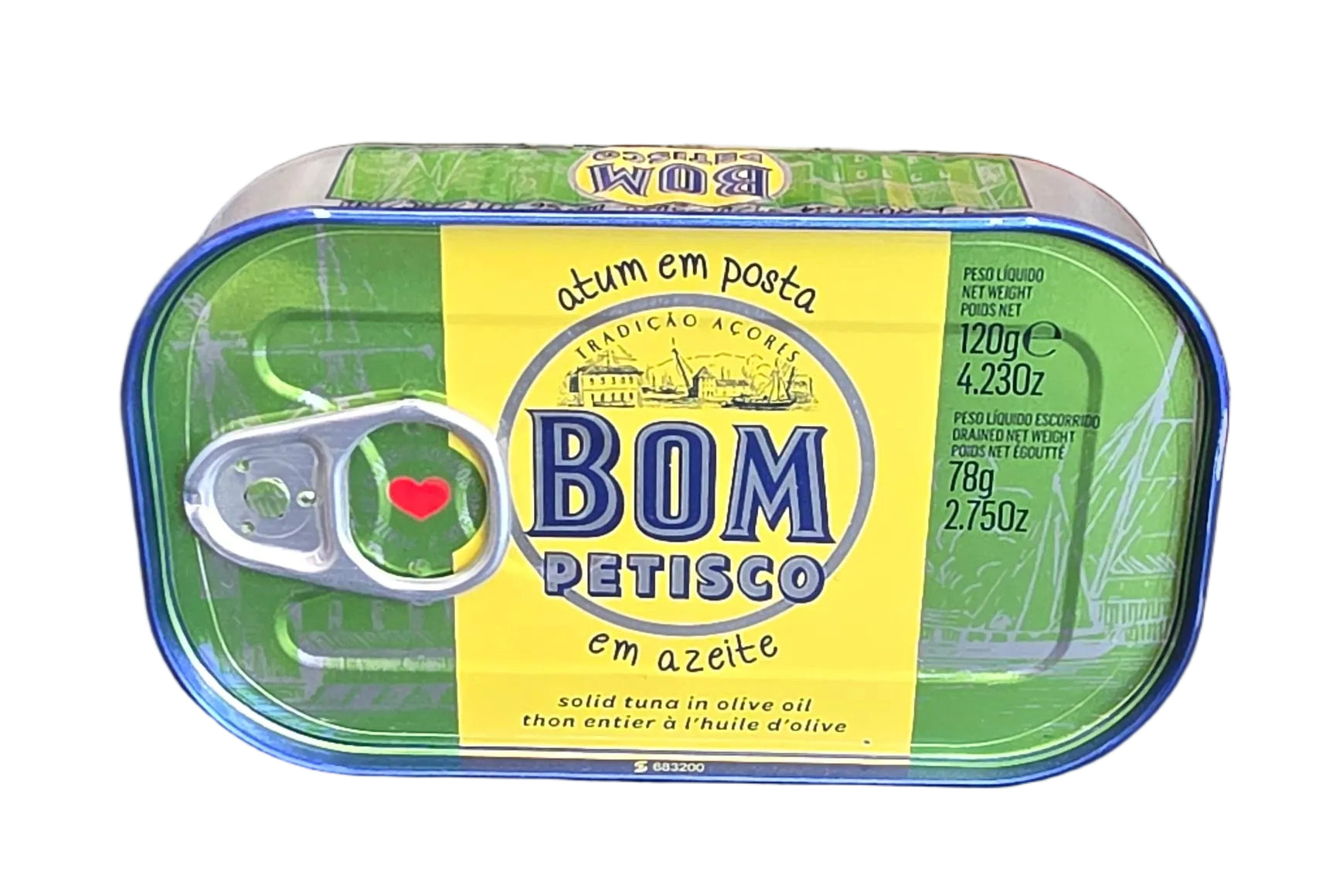 Bom Petisco Atum Posta em Azeite 120g
