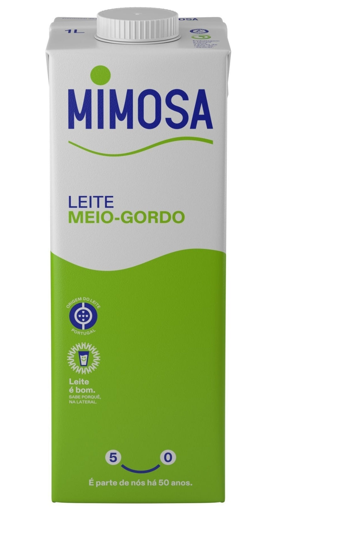 Leite Mimosa Meio Gordo 1L