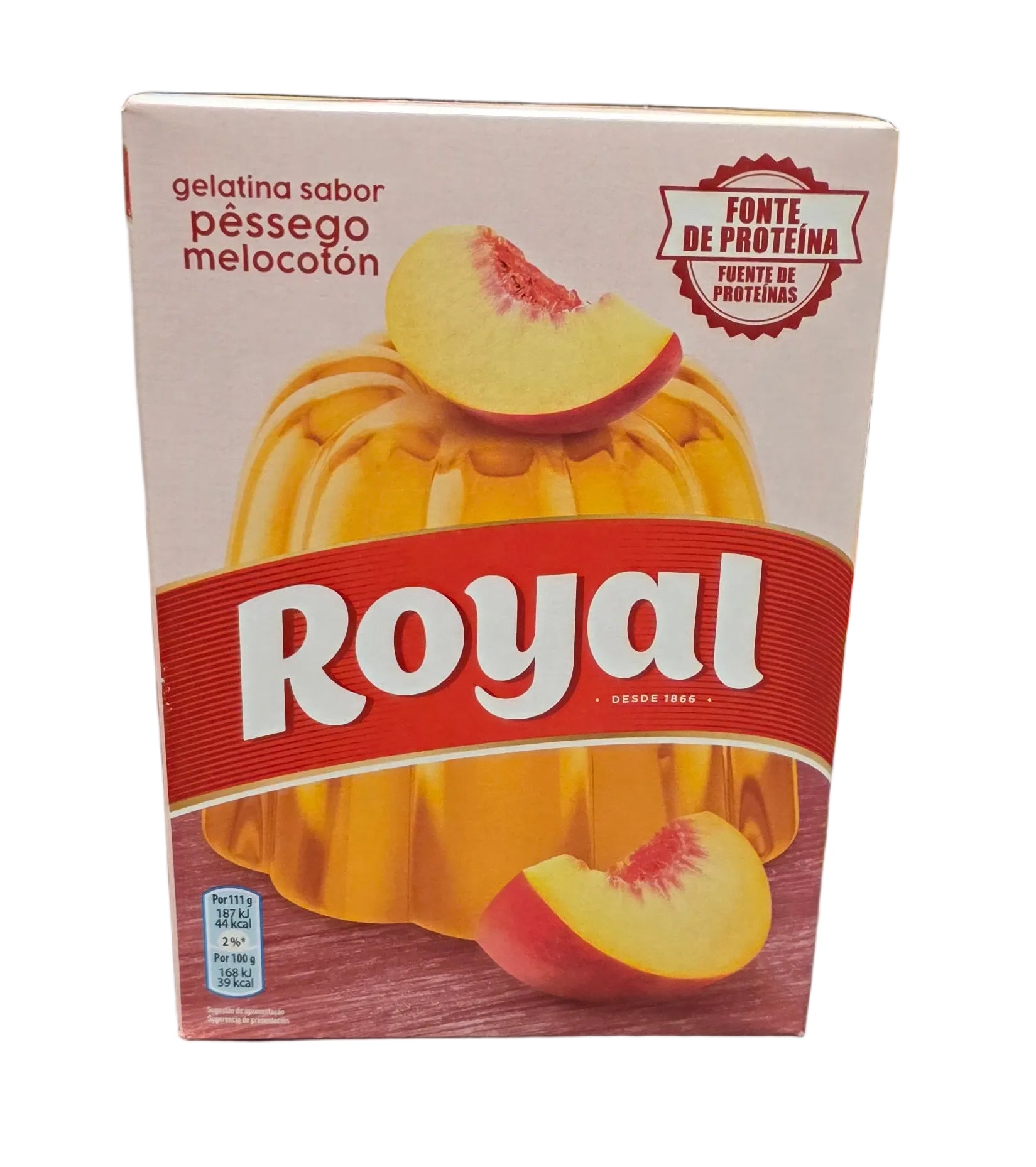 Royal Gelatina Pêssego 114g