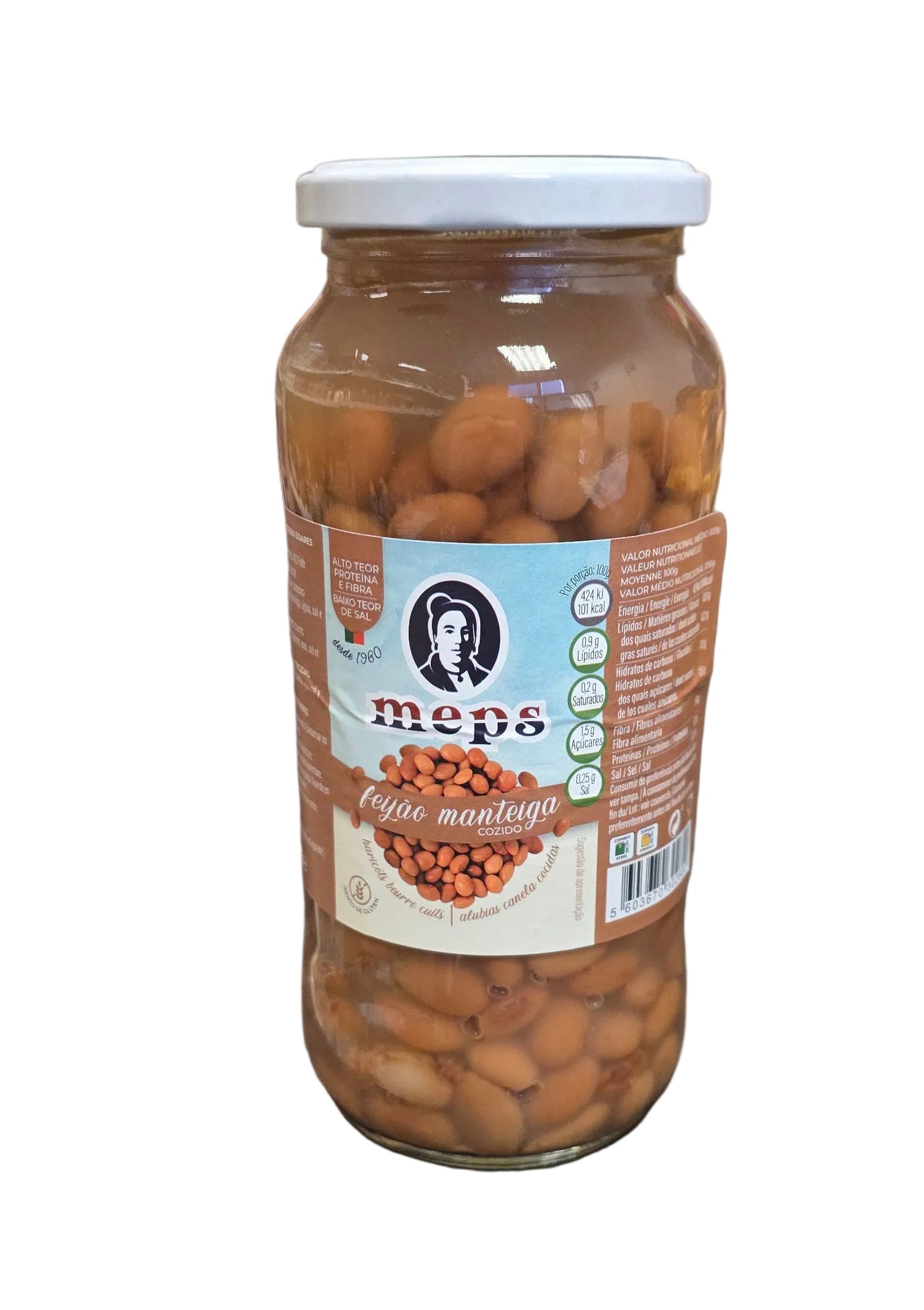 Meps Feijão Manteiga Frasco 570g
