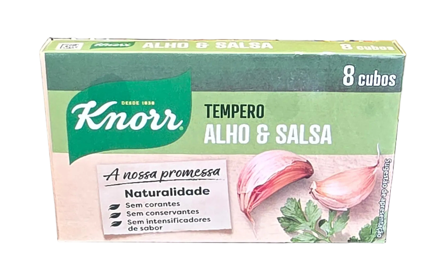 Knorr 8 Cubos Tempero Alho & Salsa 72g