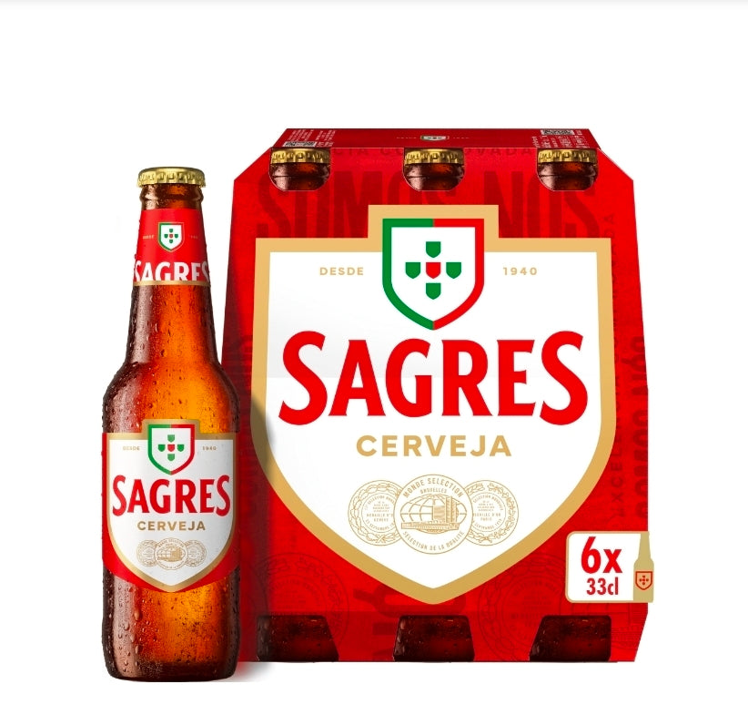 Sagres Cerveja pack 6 33cl