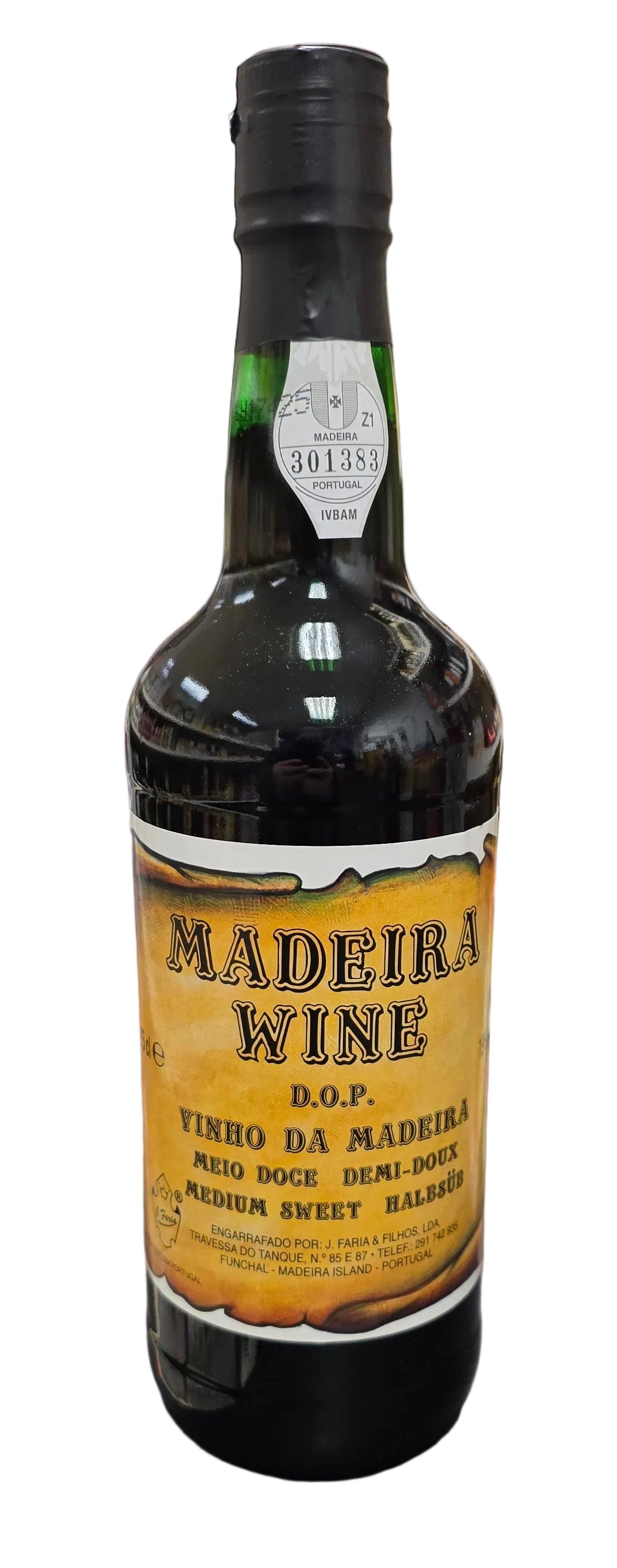 Vinho Madeira Meio Doce 750ml